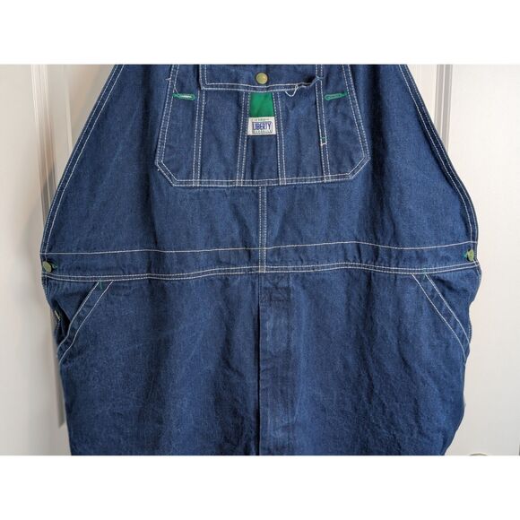 Liberty Overalls with Carpenter Loop Blue Men's Size 48x28 - Picture 13 of 15